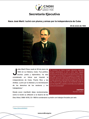 Nace José Martí: luchó con pluma y armas por la independencia de Cuba