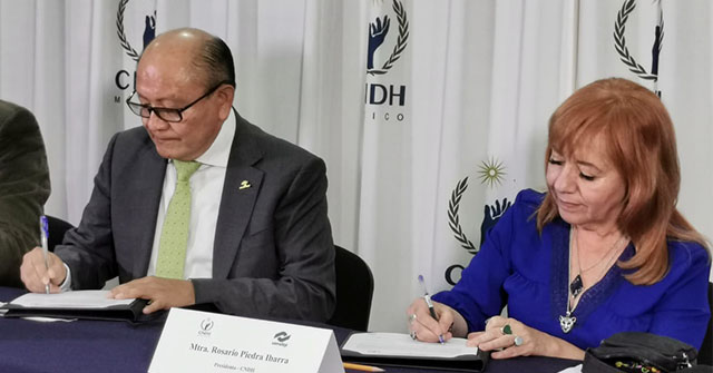 CNDH y CONALEP firman convenio para promover y difundir los derechos humanos