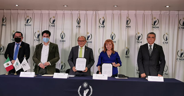 CNDH y CONALEP firman convenio para promover y difundir los derechos humanos