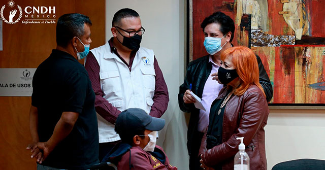 CNDH se reúne con representantes de la Caravana Migrante para intervenir en defensa de los derechos de las personas migrantes en nuestro país.