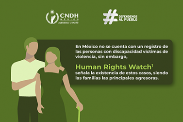En México no se cuenta con un registro de las personas con discapacidad víctimas de violencia