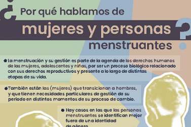 Por qué hablamos de mujeres y personas menstruantes?