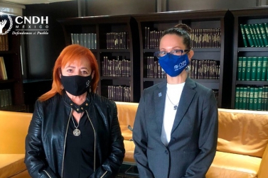 CNDH y OIM estrechan lazos de colaboración
