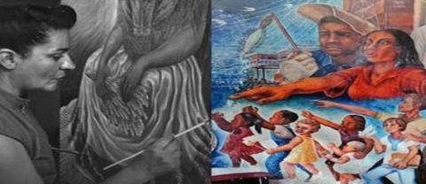 Nace Aurora Reyes, activista social y feminista primer mujer muralista mexicana