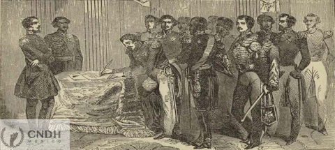 Se firma el Tratado de Guadalupe Hidalgo, por el que México pierde ante Estados Unidos los territorios de Texas, Nuevo México y Alta California