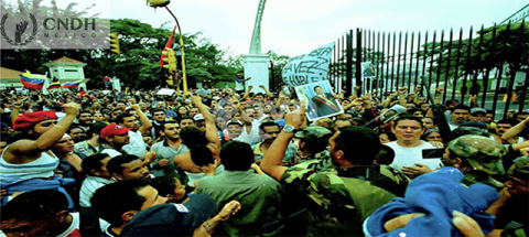 Movilización popular ejerce su derecho a manifestarse y detiene golpe de Estado en la República Bolivariana de Venezuela