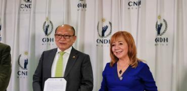 CNDH y CONALEP firman convenio para promover y difundir los derechos humanos