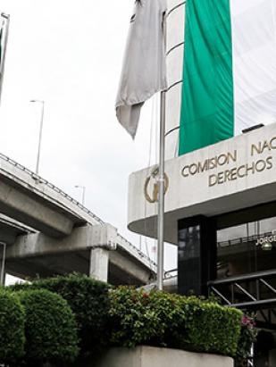 CNDH acompaña la manifestación de migrantes en Tapachula, Chiapas