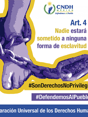 Nadie estará sometido a ninguna forma de esclavitud