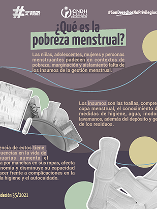 Garantizar gestión menstrual digna