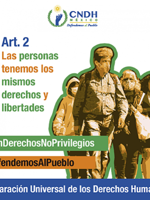 Las personas tenemos los mismos derechos y libertades