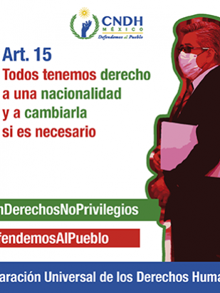Todos tenemos derecho a una nacionalidad y a cambiarla si es necesario