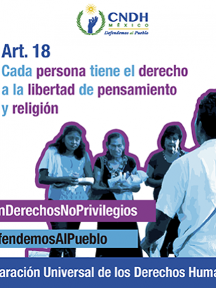 Cada persona tiene el derecho a la libertad de pensamiento y religión