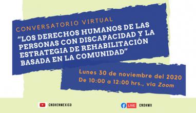 Conversatorio Virtual. Los Derechos Humanos de las personas con discapacidad y la rehabilitación basada en la comunidad