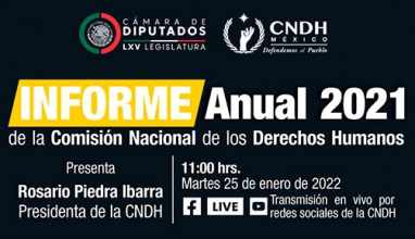 Transmisión en vivo Presentación Informe de Actividades CNDH 2021
